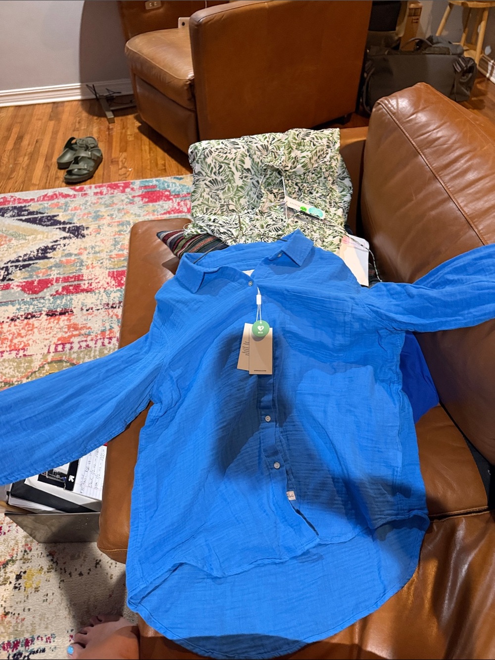 Rails Bright Blue Long-Sleeve Button-Down Shirt